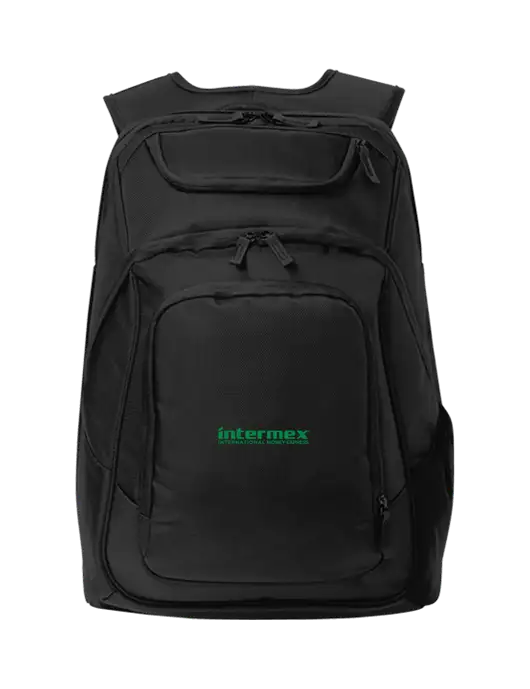 Executive Black Laptop Backpack w/Intermex Logo
