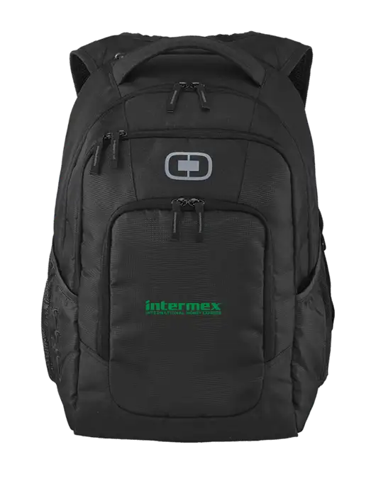 OGIO Black Logan Laptop Backpack
 w/Intermex Logo