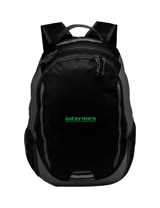 Ridge Black/Dark Charcoal Laptop Backpack w/Intermex Logo