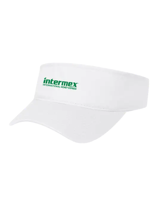 White Cap Visor w/Intermex Logo