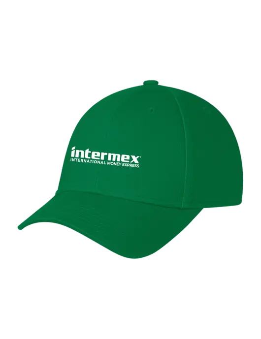 Kelly Green Structured Cap Hook & Loop w/Intermex Logo