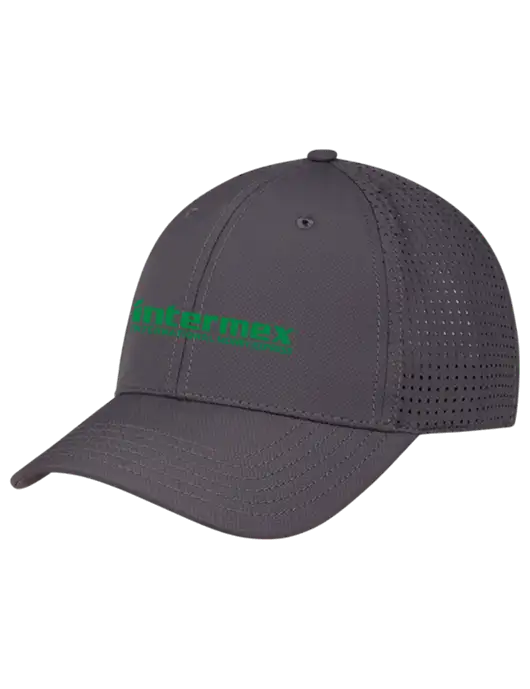 Charcoal Performance Stretchable Cap Hook & Loop w/Intermex Logo
