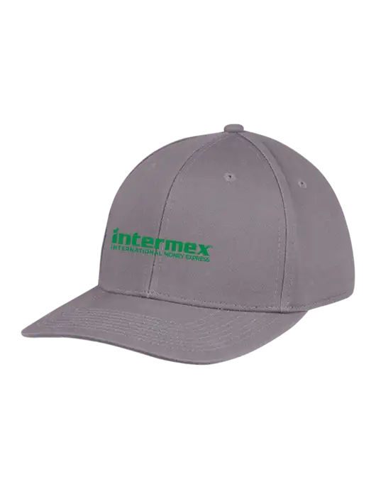 Premium Modern Structured Twill Charcoal Snapback Cap w/Intermex Logo