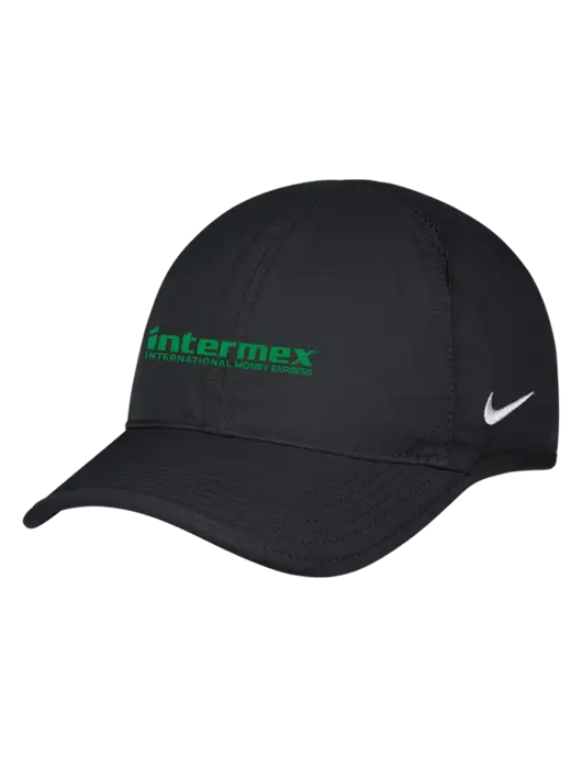 Nike Black Featherlight Cap w/Intermex Logo