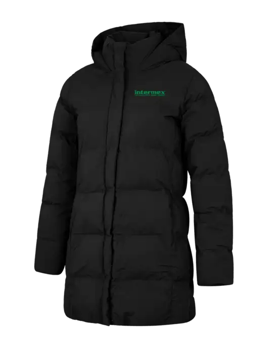 Mercer+Mettle Womens Deep Black Puffy Parka  w/Intermex Logo