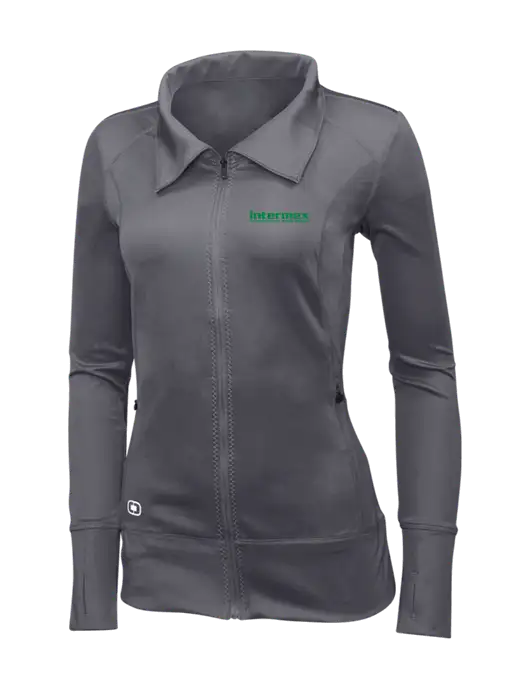 OGIO Dark Grey Womens Endurance Fulcrum Full-Zip w/Intermex Logo