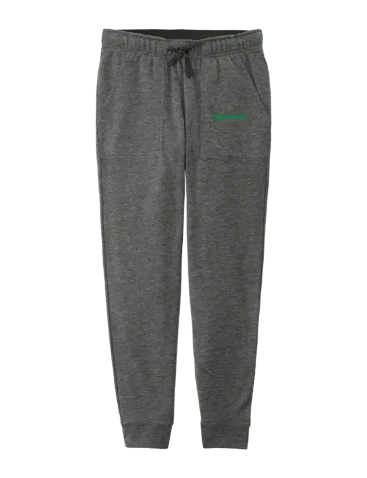 Womens Posicharge Tri-blend Wicking Dark Grey Heather Triad Solid Fleece Jogger w/Intermex Logo