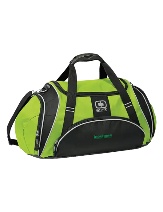 OGIO Lime Green Crunch Duffel
 w/Intermex Logo